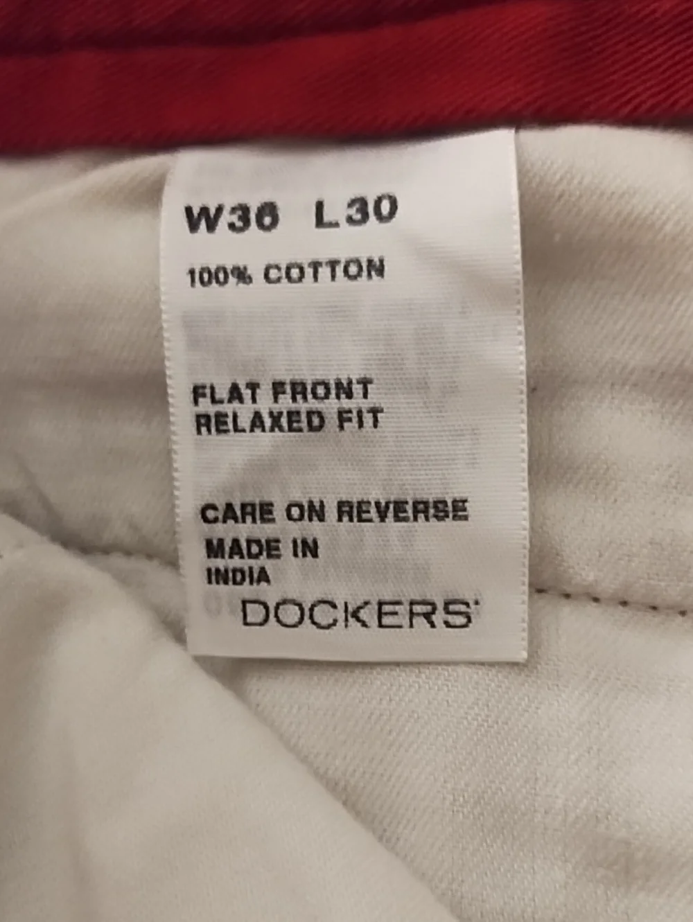 Dockers Beige Straight-Leg Chinos